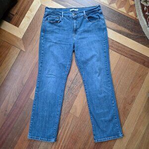 Levi's 505 Straight Medium Wash Jeans Size 14S